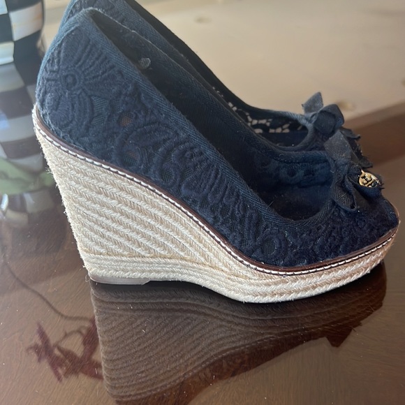 Tory Burch Jackie Espidrilles Black Size 6.5 - Picture 4 of 8